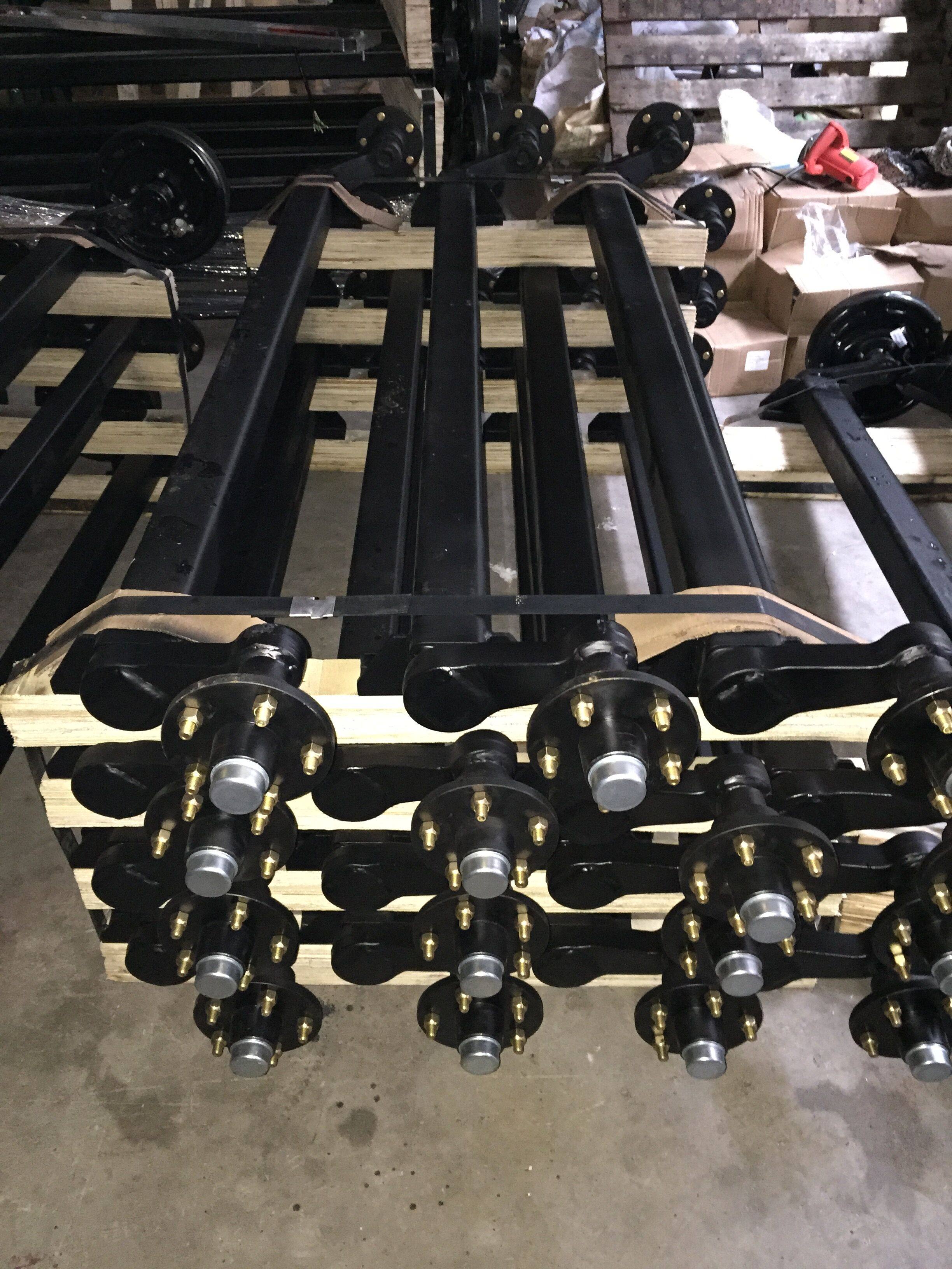 500kg-1.5吨拖车车轴 拖车橡胶扭力轴扭力桥 扭力半轴5*114.