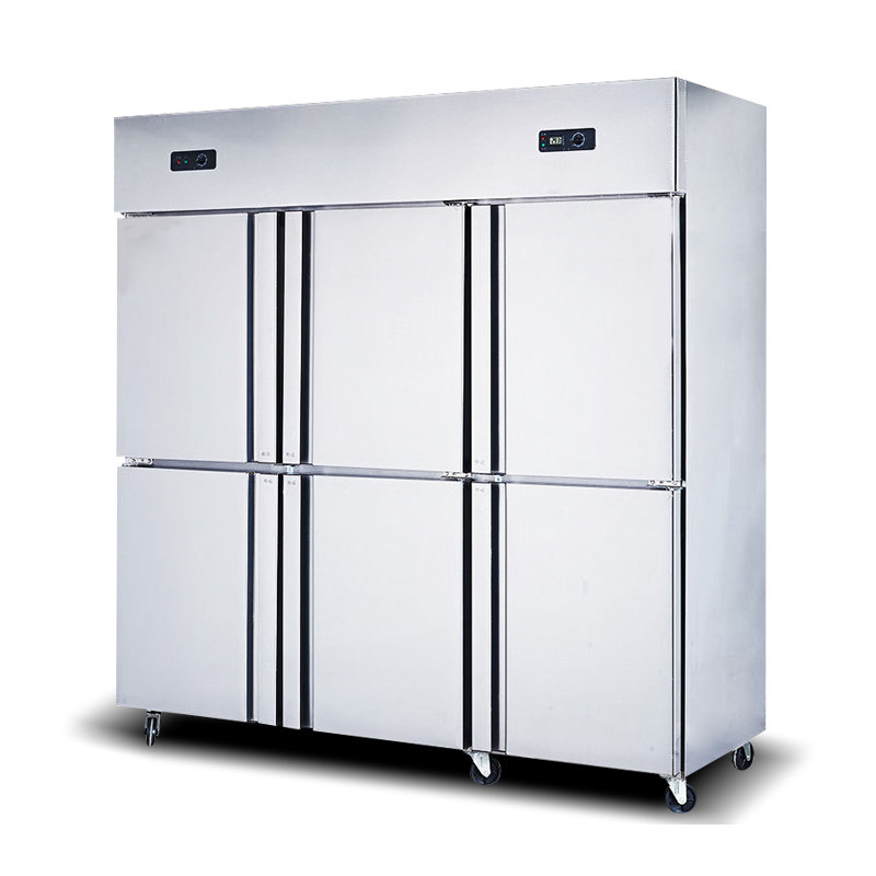 乐创立式四门冰柜六门商用冰箱单温双温冷藏冷冻保鲜冷柜厨房专用
