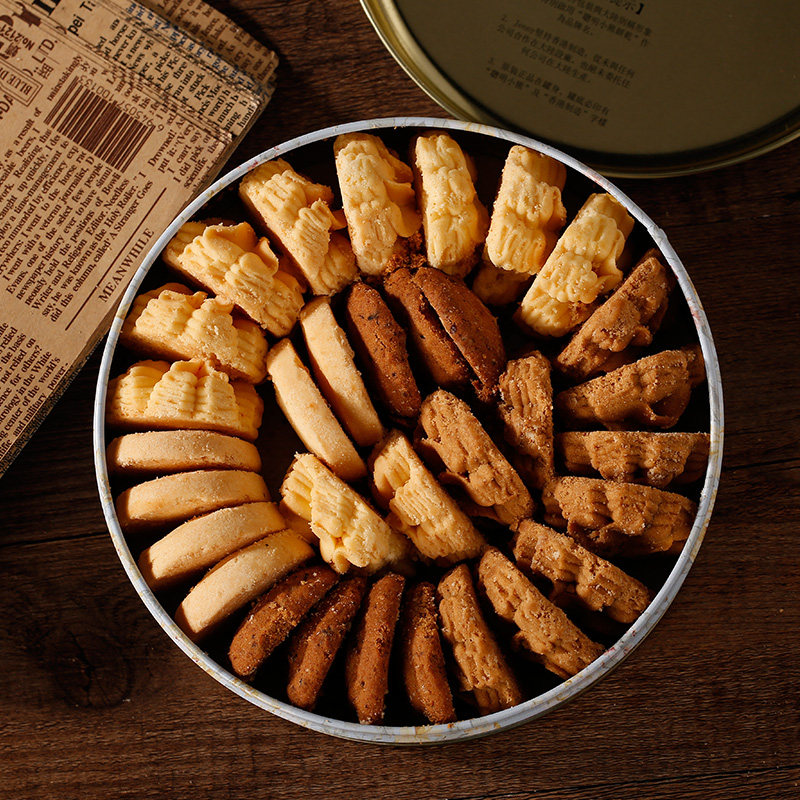 香港特产珍妮聪明小熊曲奇饼干4味奶油小盒320g4mix进口零食礼盒