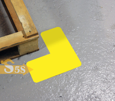 耐磨耐叉车5s/6s管理车间仓库地面分区划线l形地贴 l形地面标识