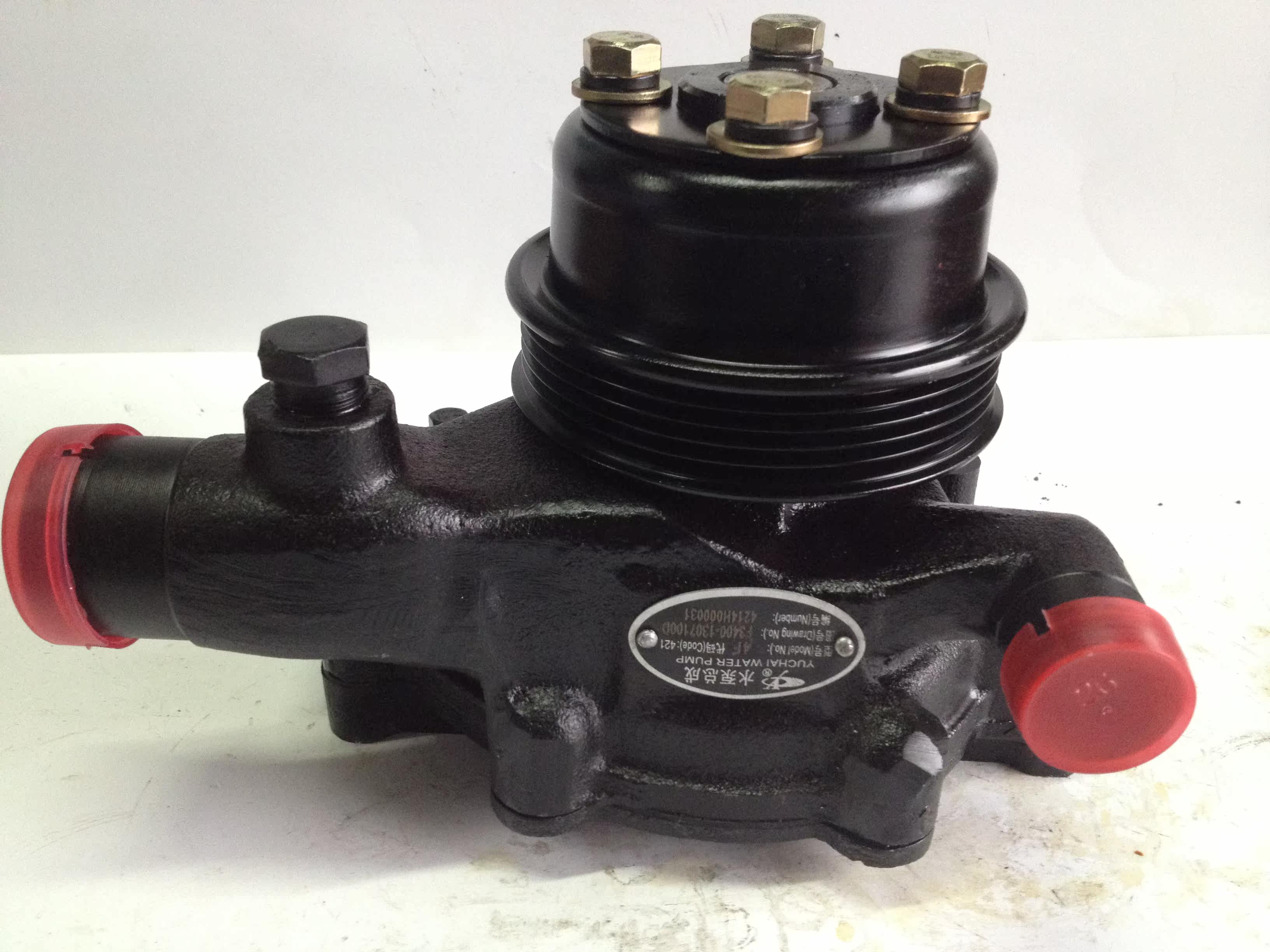 玉柴机器水泵f3400-1307100d配玉柴4f发动机配金杯中顺小客车等