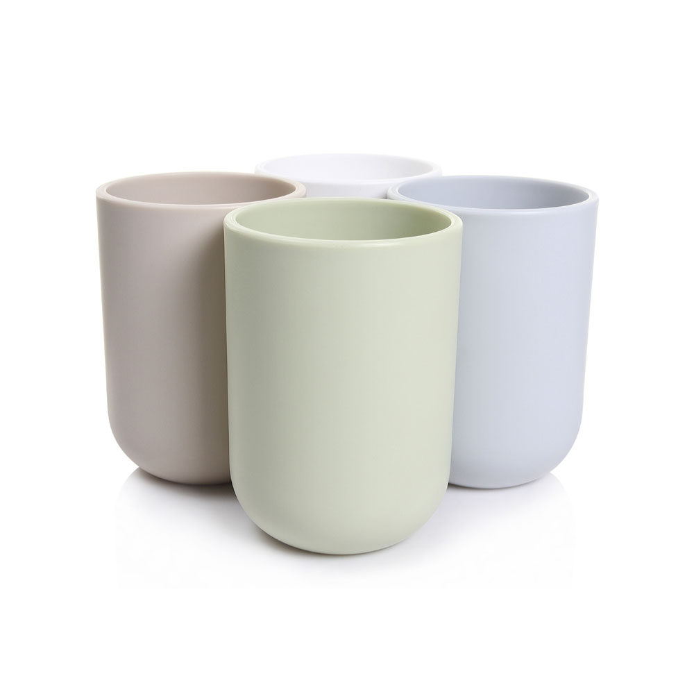 简约素色便携式塑料材质旅行漱口杯套装创意刷牙杯子情侣洗漱杯