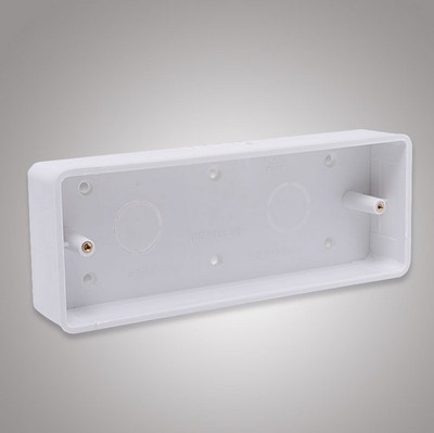 接线盒明装底盒线盒118型通用开关插座明线盒明装下线 四位大盒