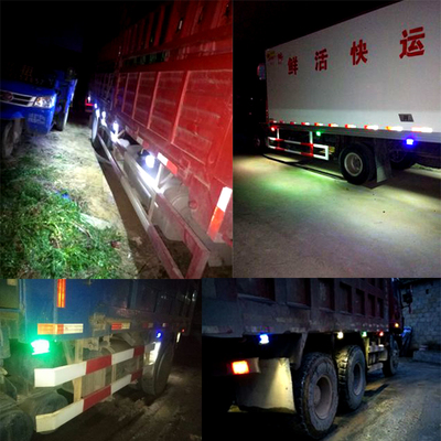 货车边灯led汽车24v侧灯腰灯照地灯轮胎灯多功能七彩超亮防水边灯