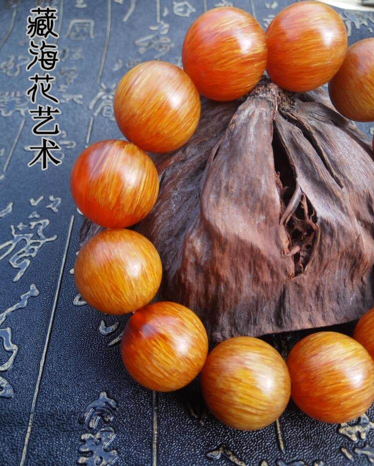 保真纯天然西藏红血金丝老牦牛角手串佛珠文玩手链天然竹丝纹