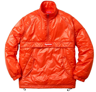 棉服fw17 contrast supreme stitch pullover 棉服橙色m