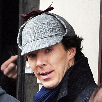 正品神探夏洛克福尔摩斯同款猎鹿帽侦探卷福周边帽子男女双沿檐帽