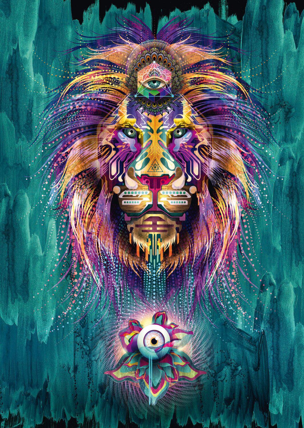 【现货】schmidt 发光的狮子 saunders 1000片 德国进口拼图