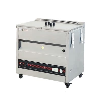 壹迪全自动控温商用燃气油炸锅 煤气液化气炸油条机炸鸡排电炸炉