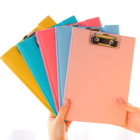 学生a4文件夹板 写字板夹票据档案资料夹讲义夹 纸质书写垫板文具