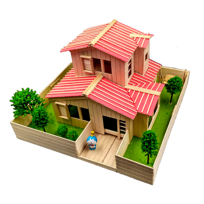 木条薄木片手工diy制作雪糕棒冰棍棒幼儿童别墅小房模型制作材料