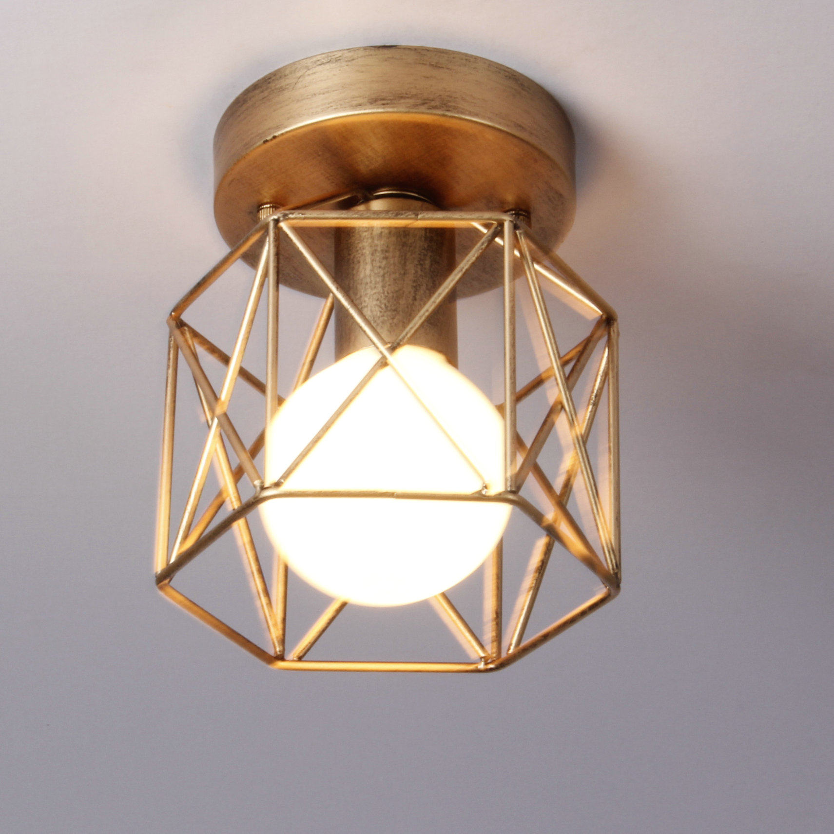 美式乡村古铜色吸顶灯韩式欧式走廊过道玄关阳台试衣间门厅铁艺灯