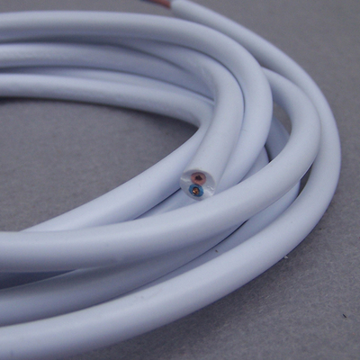 白色电线国标0.75平方双芯圆线 灯具灯饰配件 diy吊灯专用圆电线