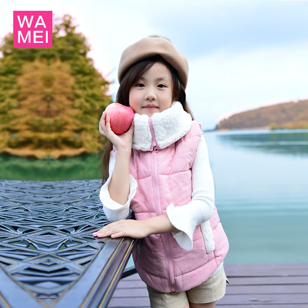 女童马甲秋冬装加厚儿童背心宝宝加绒坎肩2-8岁女孩马甲百搭背心