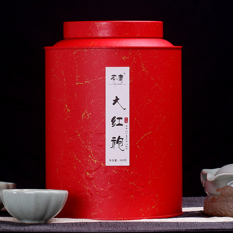 武夷山茶叶 正宗大红袍武夷岩茶肉桂散装浓香型 罐装礼盒装500g