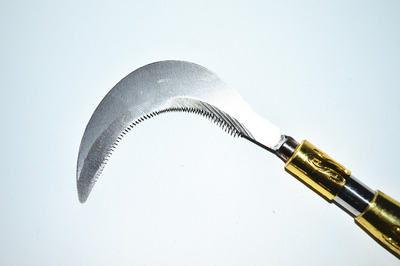 便携钓鱼割草刀 水草刀 割草镰刀 渔具垂钓用品不锈钢割水草刀