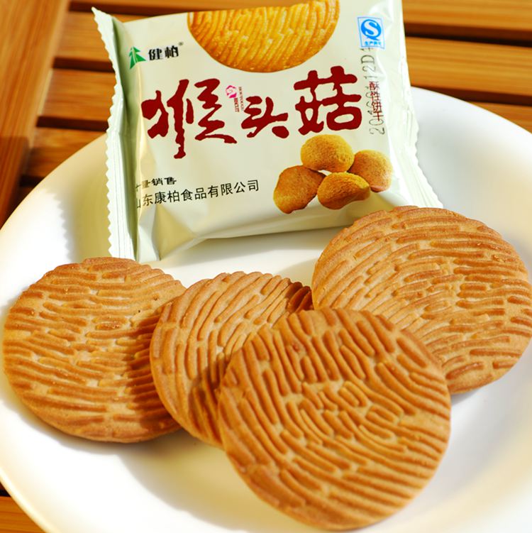 健柏猴头菇酥性饼干750g 猴菇饼营养健康零食酥脆饼早餐休闲小吃