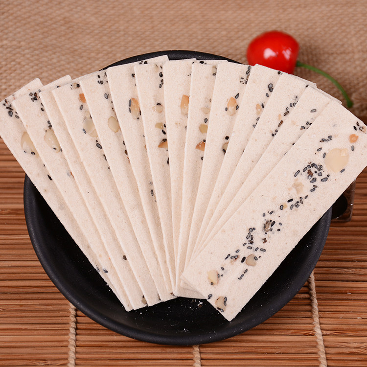 重庆特产三江牌合川桃片糕 椒盐香甜八珍 250g克 零食糕点