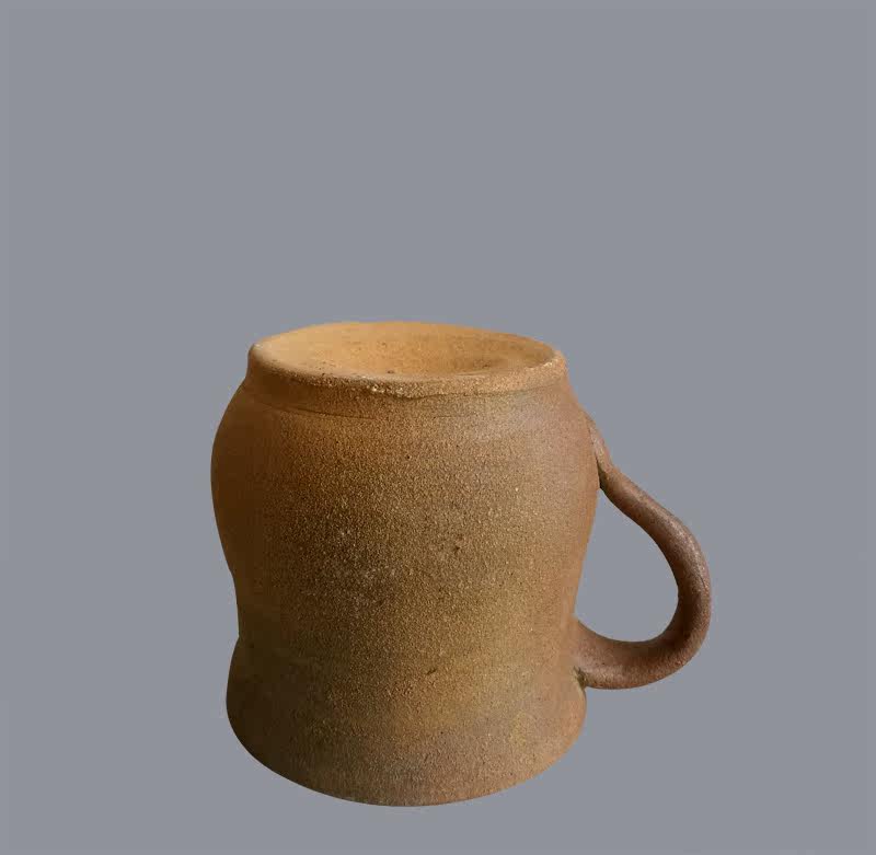 云南大理土陶杯 高温柴烧 土陶手工杯 复古大号喝茶杯 咖啡杯水杯