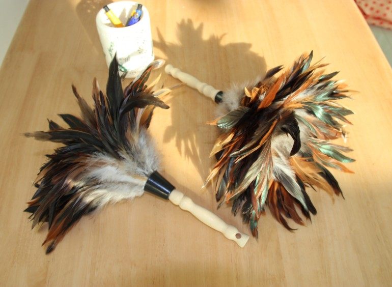 鸡毛掸子 精品掸头 /甩头 天然羽毛 扫把 除尘掸