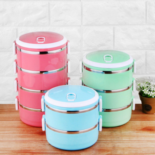 多层 大容量 多层便当盒学生多层饭盒成人饭盒 日式保温提锅