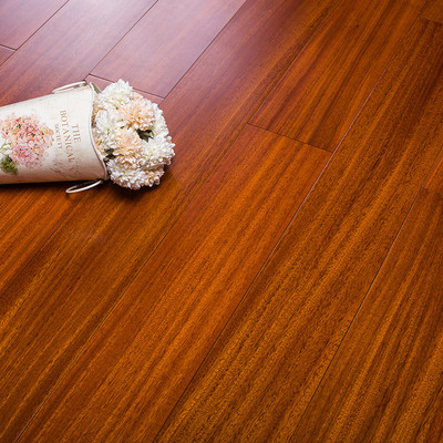 纯实木地板圆盘豆3a级18mm进口天然原木环保耐磨卧室家用厂家直销