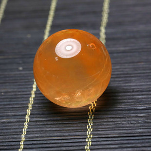 8克天然红水晶球 天然红兔毛水晶球一物一图