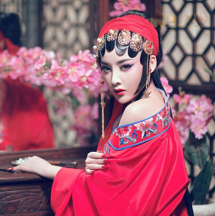 古装戏花旦出演服装,古装戏服花旦服装,戏剧戏曲花旦服装_大山谷图库