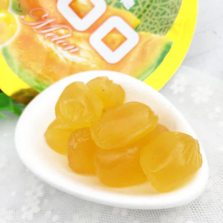 日本进口零食品 uha悠哈味觉糖 果汁哈密瓜味橡皮软糖40g