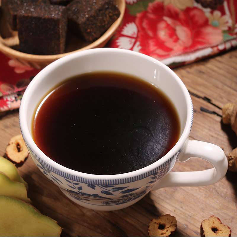 红糖姜茶3罐装 杯口留香红糖姜块茶 姜母茶速溶老姜汤30包共600克