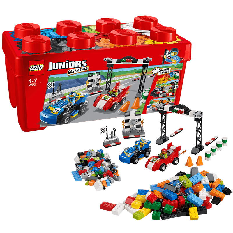 乐高小拼砌师10673赛车拉力赛lego juniors 积木玩具益智拼插趣味