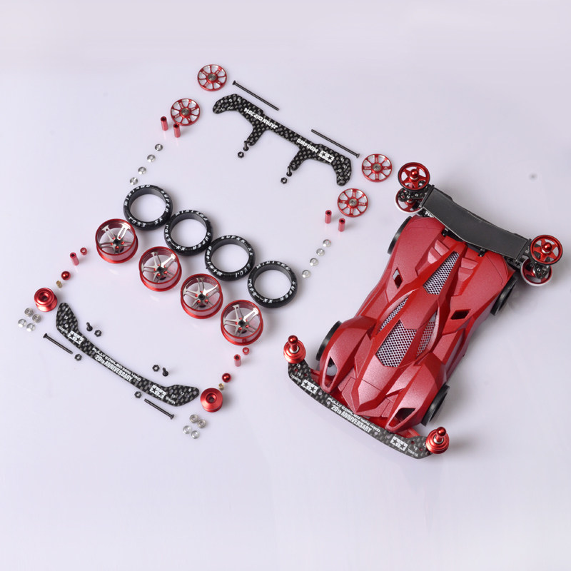 s2改装配件轮毂四驱车s2底盘vs零件s1田宫导轮轮毂铝合金轴承套装