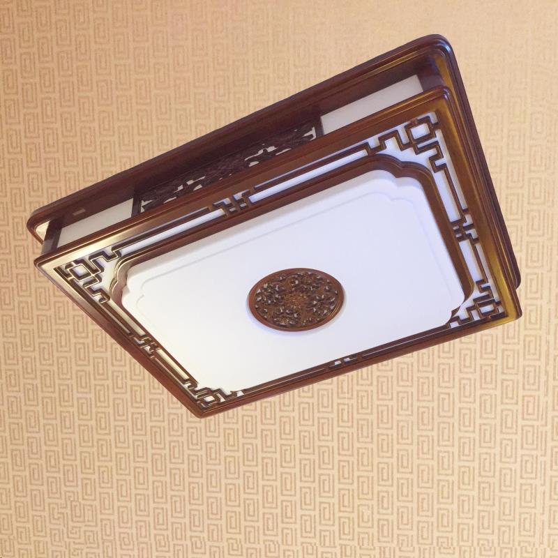 正品阿尼玛实木中式灯清爽亚克力客厅餐厅卧室书房创意led吸顶灯