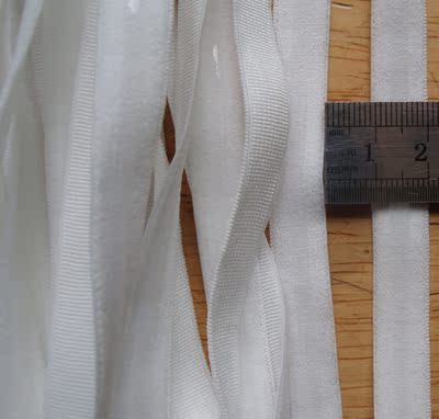 diy 防滑带 肩带 弹力带 松紧带 尼龙加氨纶1公分宽白色1.8元1米