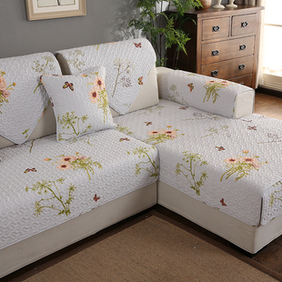 全棉沙发垫布艺简约现代客厅定做防滑纯棉万能沙发套沙发巾四季