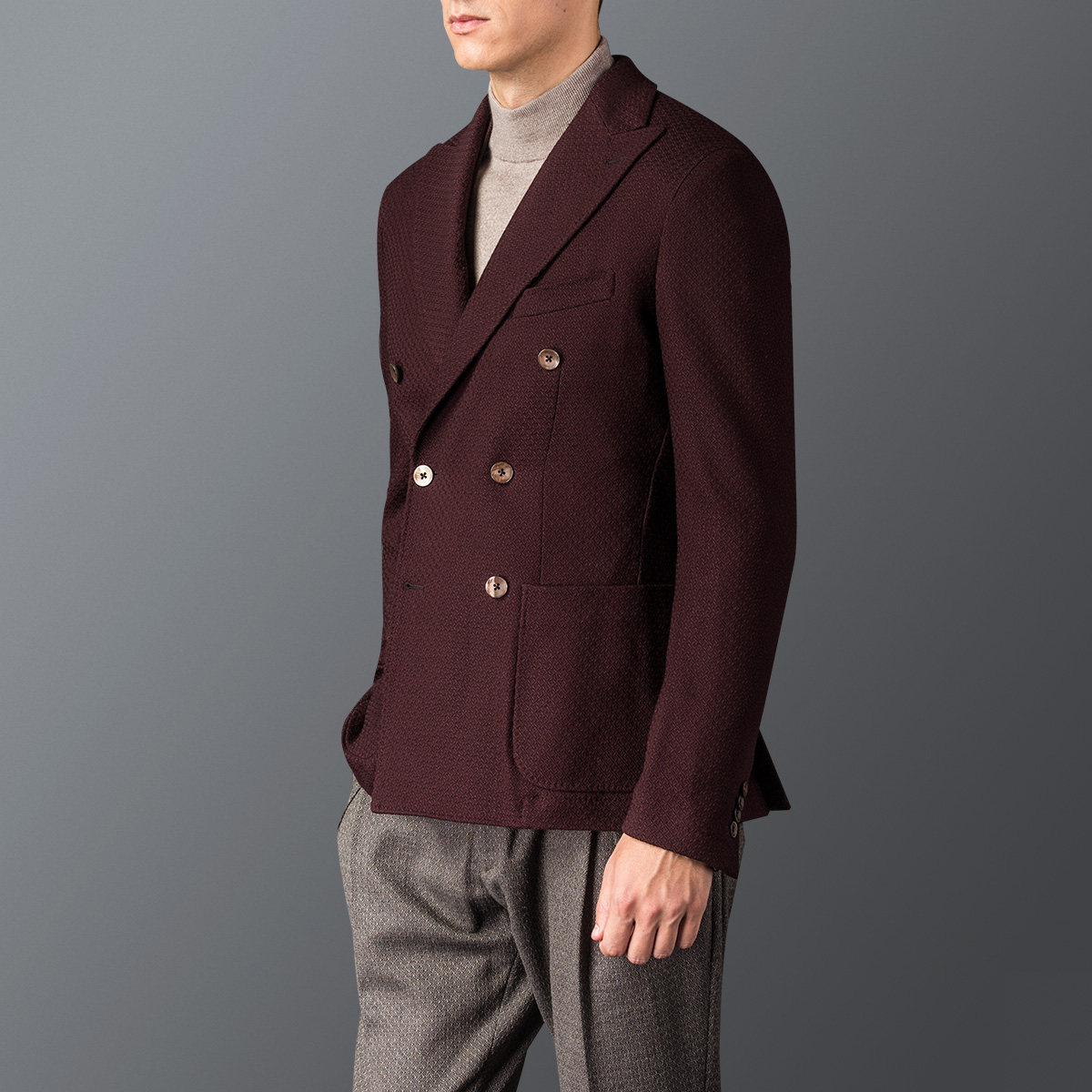 royal hem for by creations英伦休闲西服 双排扣戗驳领羊毛西装