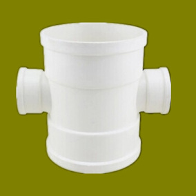 75*50pvc 排水管配件管材管件顺水平面四通异径变径大小四通接头