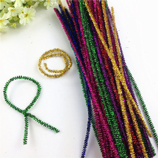 混色百变毛根 绒绒棒扭扭棒 毛毛棒毛毛条 幼儿园手工材料diy制作