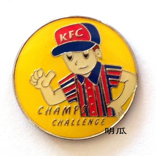 徽章 肯德基 kfc 徽章 pin 趣味主题纪念章 收藏 襟章胸针 q冻