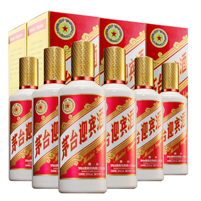 【天猫超市】53度茅台迎宾酒(2013款)酱香型白酒500ml *6瓶整箱