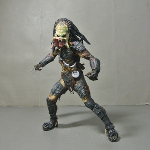 異形neca avp 異形大戰鐵血戰士 獨狼 張嘴 開口 戰損版 人偶手辦模型