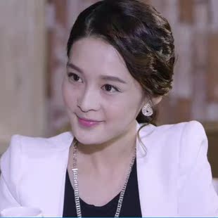 珍珠镶钻石耳钉耳环女 2015新款品千金归来李沁沈长清同款正品精致