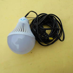 节能灯 电动车用停电应急直接插充电插座使用9瓦高亮度led节能灯 48v