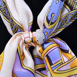 配饰 新款丝巾圈 时尚配饰雅蝶娜 韩版方巾扣 蛇形丝巾环