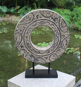 中式仿古家居装饰品 复古做旧中国风工艺摆件 书立 大户人家春秋