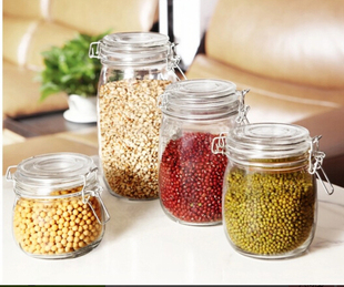 玻璃密封罐大号透明泡柠檬蜂蜜玻璃密封罐子储物奶粉瓶腌菜酿泡酒