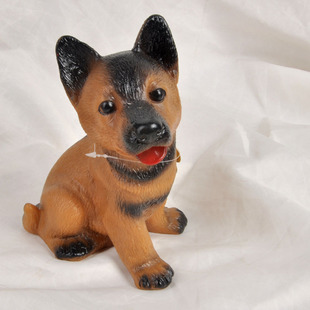 玩具 小狼狗捏捏叫发声玩具整蛊减压仿真皮狗 儿童洗澡洗水小玩具