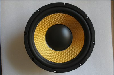 10寸中低音喇叭 hifi低音炮喇叭 防弹布振膜单元 高顺性橡皮边