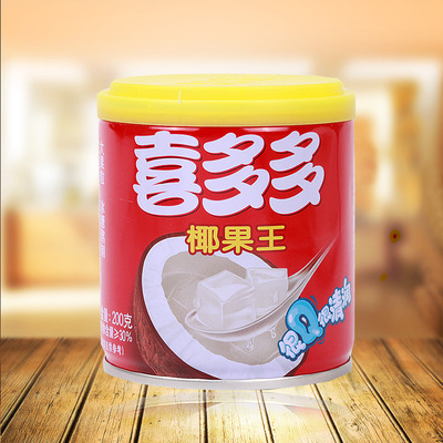 喜多多椰果王果肉罐头整箱12瓶 夏季果粒饮料 回忆80后