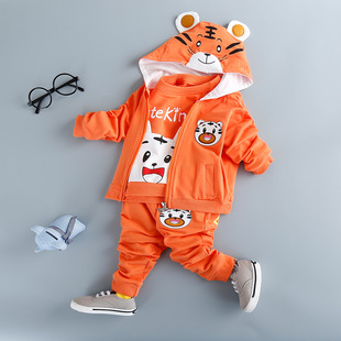 儿童装卡通套装婴幼儿韩版男童小男孩子宝宝秋装新款衣服两件套潮